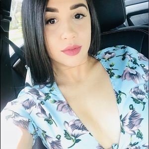 Light blue cute crop top